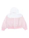 Marni Logo-embroidered Bomber Jacket In Pink