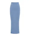 Marni Opal Blue Sheath Tight Fit Skirt