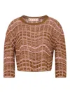 Marni Jacquard-pattern Laddered Sweater In Multi