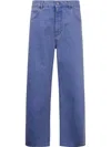 Marni Straight Leg Organic Denim Jeans In Blue