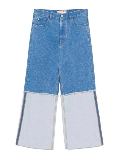 MARNI JEANS BOOT-CUT - AZUL
