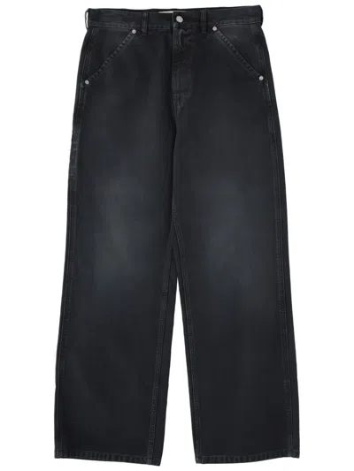 Marni Jeans Con Applicazione Logo In Black