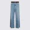 Marni 5-pocket Denim Trousers Contrast Waistband In Blue
