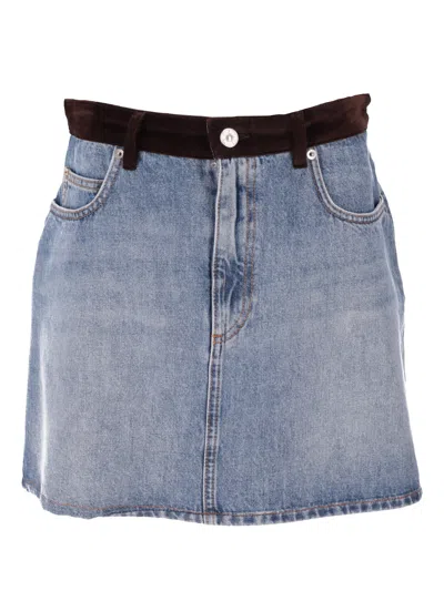 Marni Jeans Donna Gonna In Multi