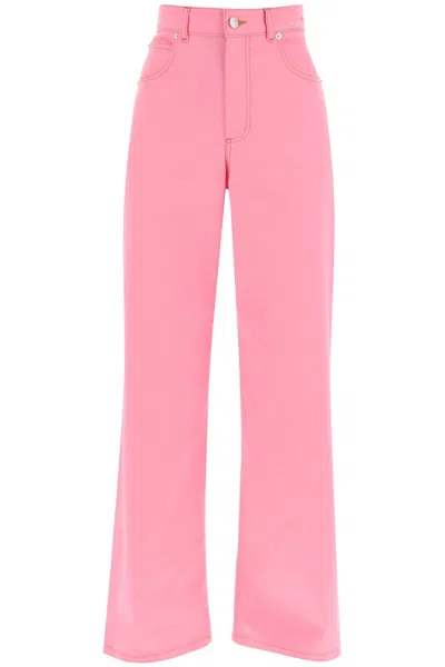 Marni Jeans In Denim Leggero In Pink