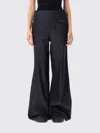 Marni Wide Leg Cotton Jeans With Raw Finish In Black