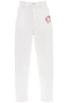 MARNI MARNI "JEANS WITH EMBROIDERED LOGO AND FLOWER PATCH