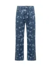 MARNI JEANS WITH MARNI DRIPPING PRINT
