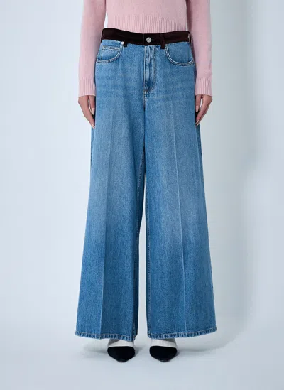 MARNI JEANS WITH VELVET BELT