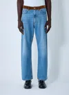 Marni Jeans With Velvet Belt In Blue