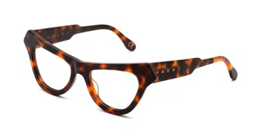 Marni Jeju Island Havana Women's Glasses, Tortoiseshell, Size 51 In Brown