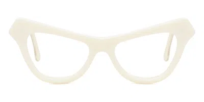 Marni Jeju Island Red Women's Glasses, White, Size 51