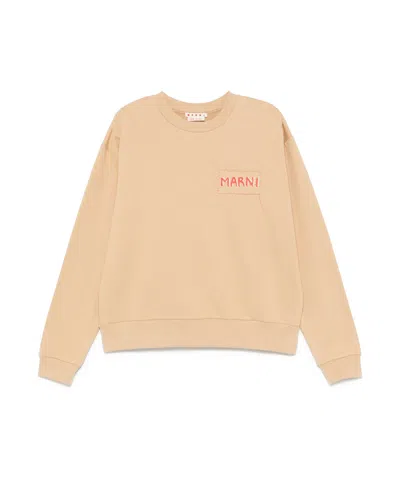 MARNI JERSEY-TEXTURE SWEATSHIRT
