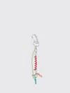 Marni Logo-plaque Keyring In Red