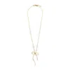 Marni Pearl-embellished Necklace In Gold