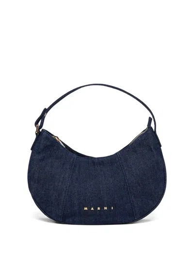 Marni Kids' 캉가 데님 숄더 백