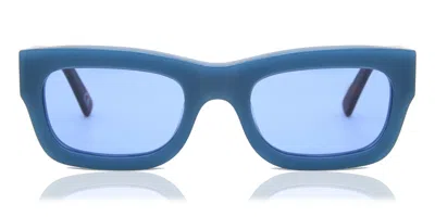 Marni Kawasan Falls Blue Havana Jb0 Men's Sunglasses Blue Size 52