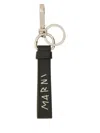 Marni Keychain With " Mending" Embroidery In Black