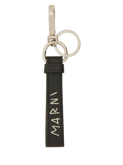 MARNI KEYCHAIN WITH "MARNI MENDING" EMBROIDERY