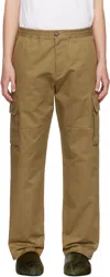 Marni Khaki Gabardine Cargo Pants In 00v25 Olive
