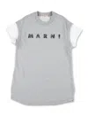 Marni Kid - Crystal Logo Mini Sweatdress In Grau