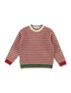 Marni Geometric-knit Wool-blend Jumper In Multicolor