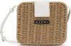 Marni Kids Beige & White Pic Nic Bag In 0m704