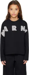 Marni Logo-appliqué Cotton T-shirt In Black