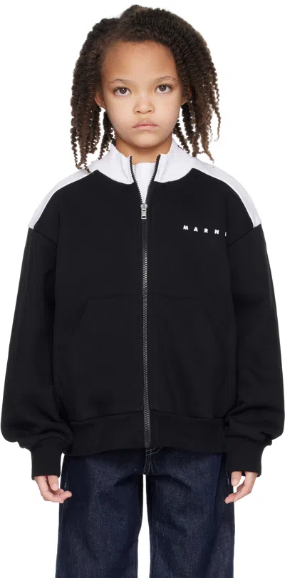 Marni Kids Black Logo Track Jacket