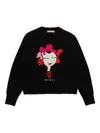 Marni Wool-blend Sweater In Black