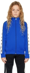 Marni Kids Blue Stripe Sweater In 0m821