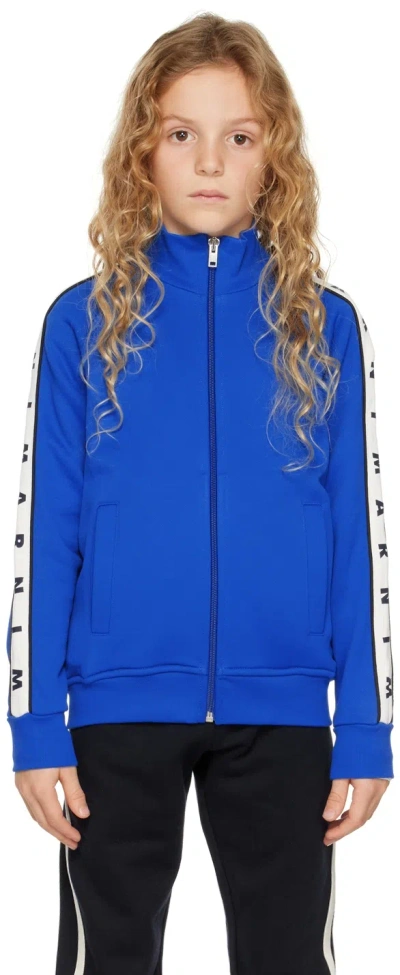 Marni Kids Blue Stripe Sweater In 0m821