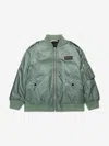 Marni Kids Bomber Jacket In Green