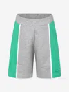 Marni Kids Colourblock Shorts In Green