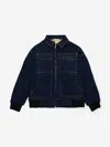 Marni Kids Denim Zip Up Jacket In Blue