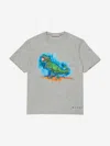 Marni Kids Dinosaur Print T-shirt In Gray