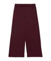 Marni Kids Elasticated Waistband Fleece Pants In Burgundy