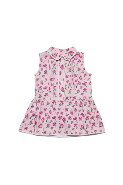 Marni Kids Floral Printed Dress In Pink