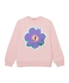 Marni Kids Flower Patch Crewneck Sweatshirt In Pink