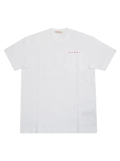 Marni Kids Fw26 Mini T-shirt In White