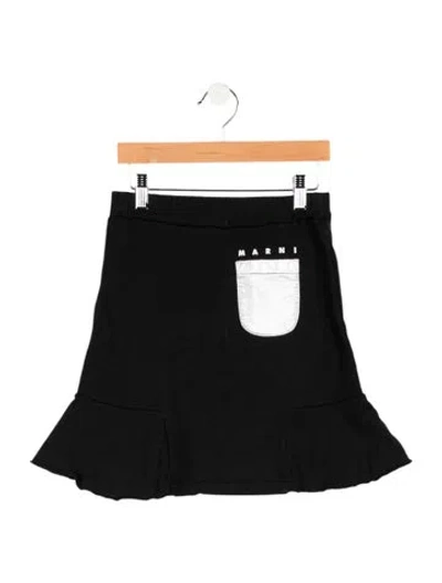 Pre-owned Marni Kids Girls' Skirt In Black/silver
