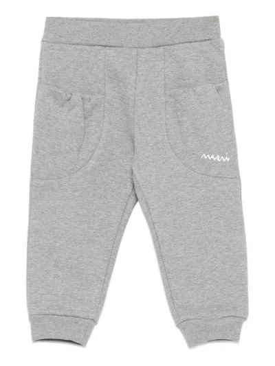 Marni Kids Gray Jogging Pants With Two Pockets