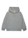 Marni Kids Gray Long-sleeved Hoodie In Gray