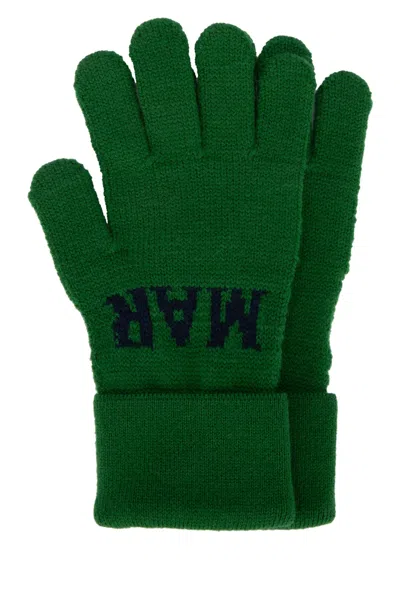 Marni Kids Guanti In Green