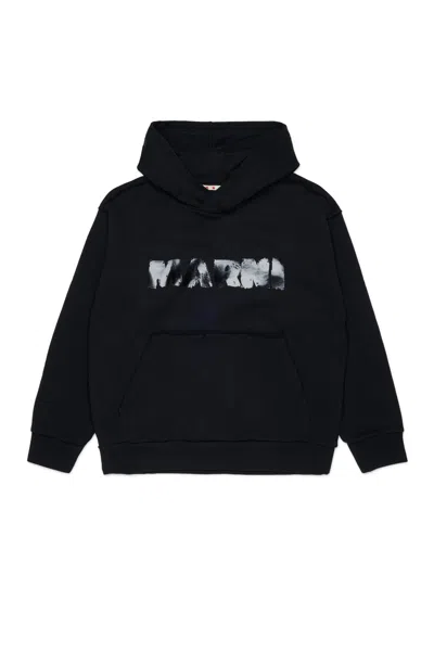 Marni Kids Kids 100% Cotton Sweater In Black