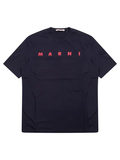 Marni Kids Kids Mt290f Graphic T-shirt In Nero