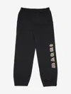 Marni Logo-print Cotton Track Pants In Black