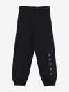 Marni Blue Pants With Logo On The Leg In Cotton Boy In Blue