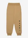 Marni Kids Logo Joggers In Brown