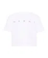 Marni Kids Logo Print T-shirt In White